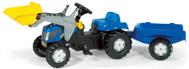New Holland TVT 190 pedálos traktor homlokrakodóval, Rolly Toys